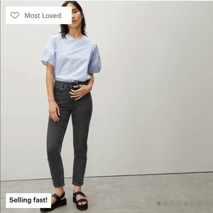 Everlane Original Cheeky Jean Washed Black 32 reg